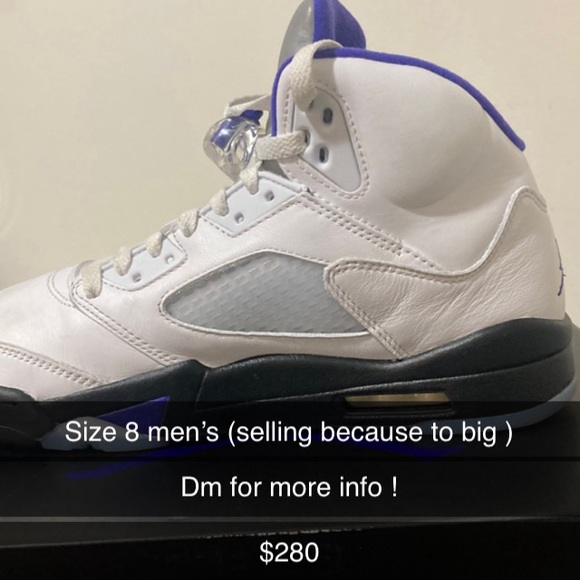 Jordan 5 concord Size 8 - Picture 8 of 8